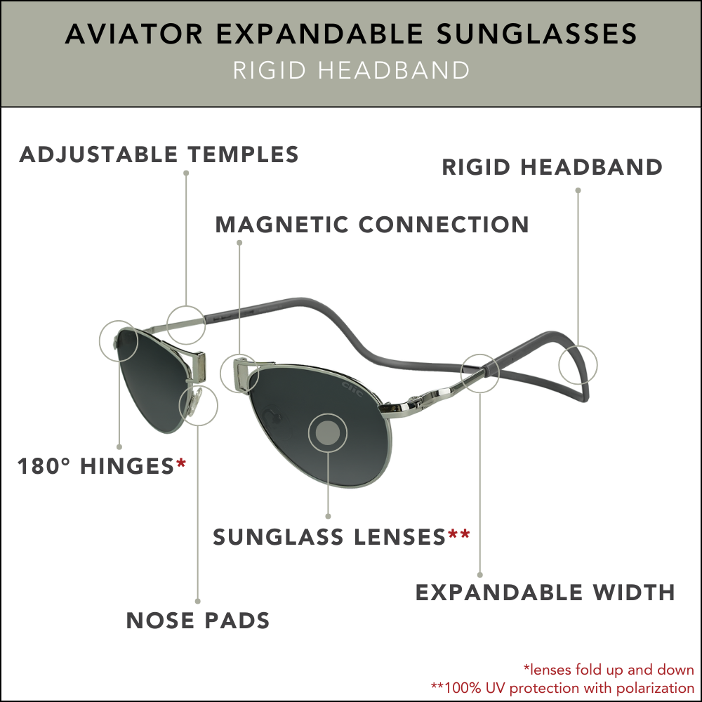 Aviator Metal Sunglasses – CliC Eyewear Aviator Metal Sunglasses – CliC Eyewear