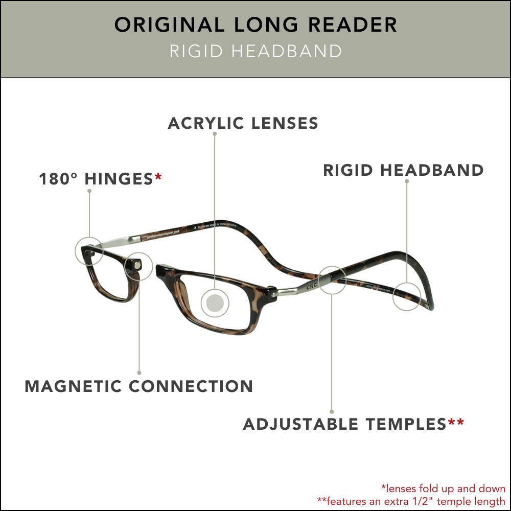 Split reading glasses sales